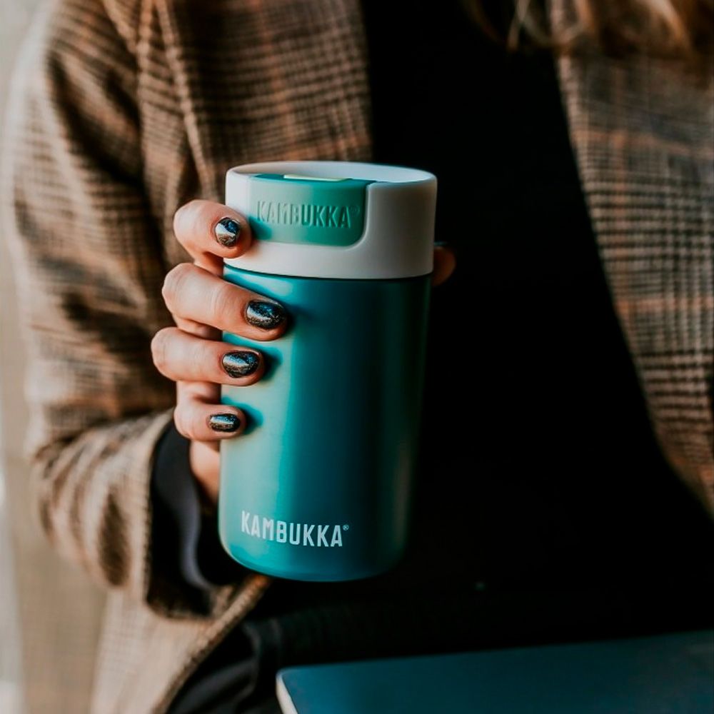 Термокружка Kambukka Olympus вакуумна сталева 300 мл смарагдова - 11-02021