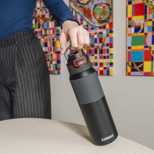 Термопляшка для води Kambukka Elton Insulated вакуумна 1000 мл чорна - 11-03037 Термопляшка для води Kambukka Elton Insulated вакуумна 1000 мл чорна - 11-03037