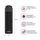 Термопляшка для води Kambukka Elton Insulated вакуумна 600 мл насичена чорна - 11-03038