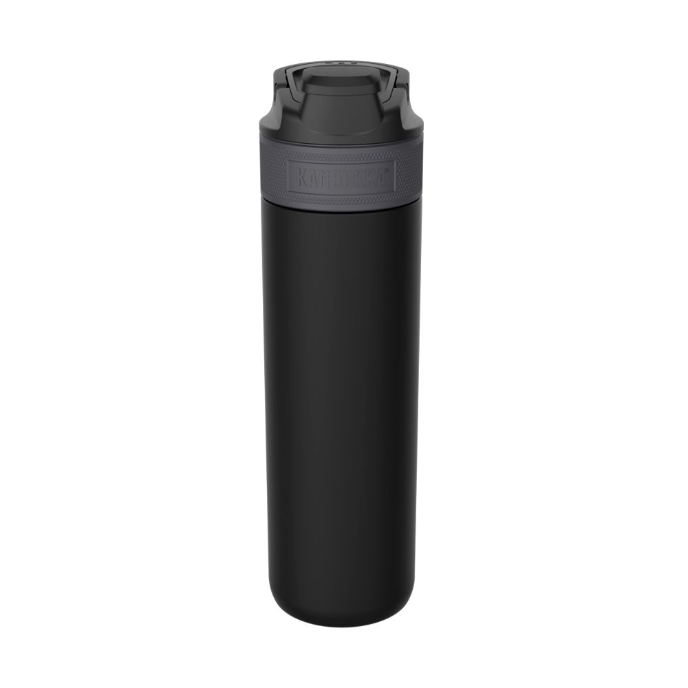 Термопляшка для води Kambukka Elton Insulated вакуумна 600 мл насичена чорна - 11-03038