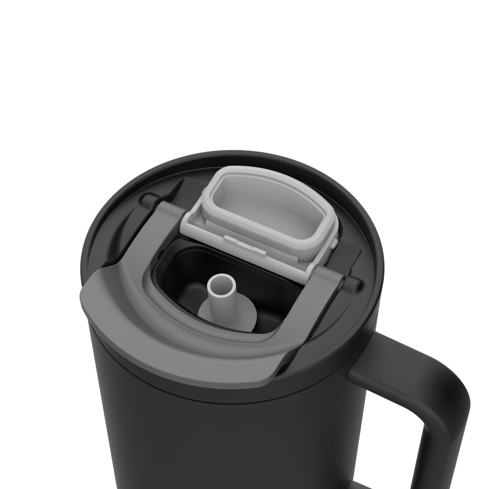 Термокружка Kambukka Rio вакуумна сталева 950 мл чорна - 11-08005