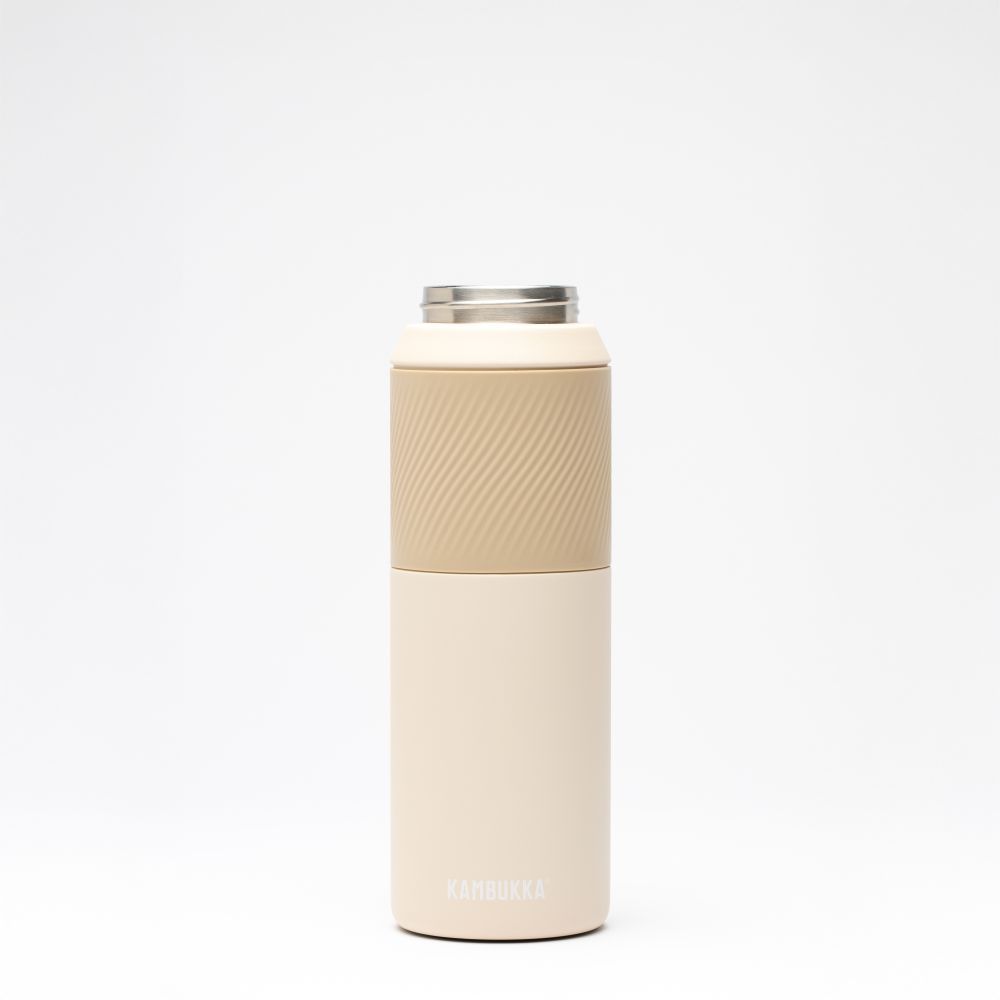 Термопляшка Kambukka Dupla Insulated тританова 1000 мл світло-бежева - 11-10002