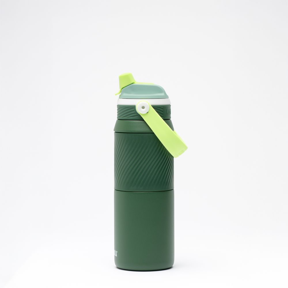 Термопляшка Kambukka Dupla Insulated тританова 750 мл темно-зелена - 11-10004