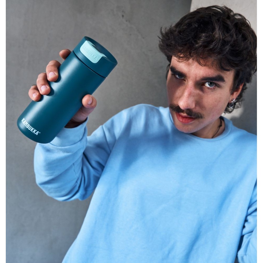 Термокружка Kambukka Olympus вакуумна сталева 500 мл насичена темно-синя - 11-02029