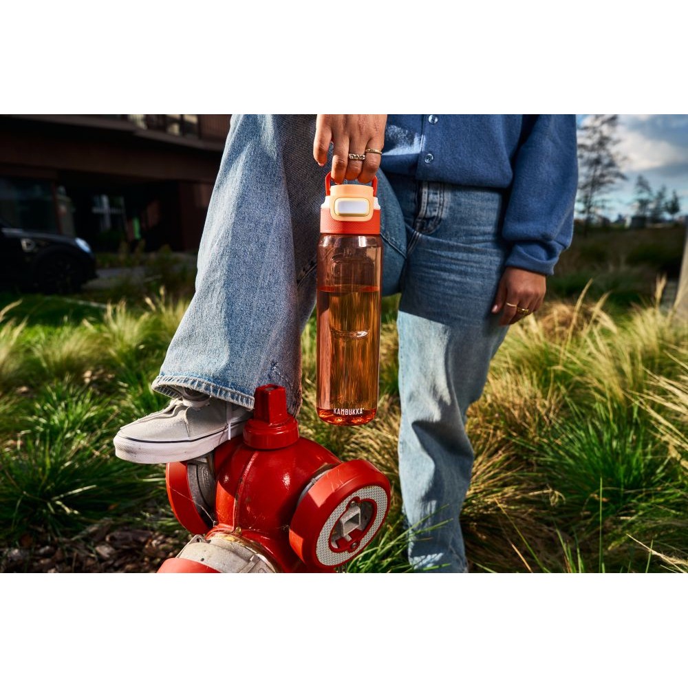 Пляшка для води Kambukka Elton тританова 1000 мл світло-коралова - 11-03041