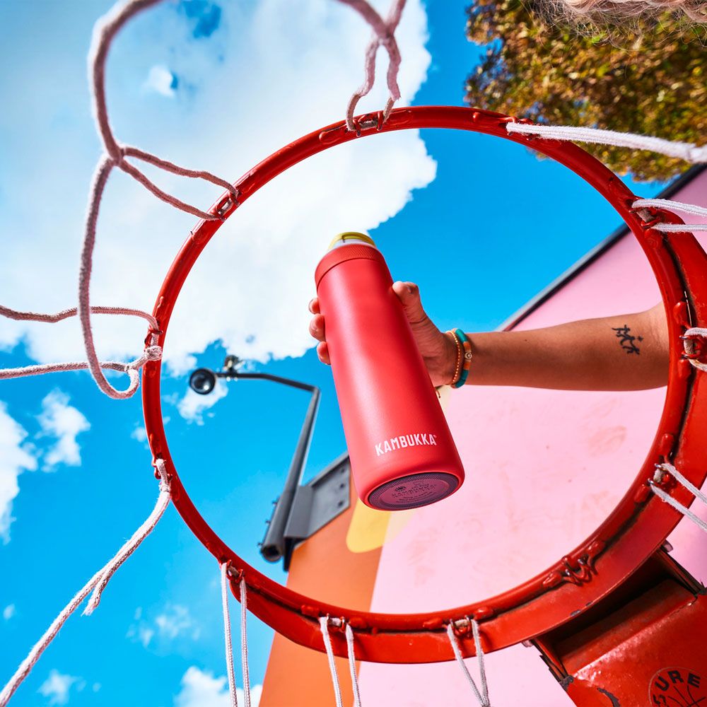 Термопляшка для води Kambukka Lagoon Insulated вакуумна 600 мл коралова - 11-04064