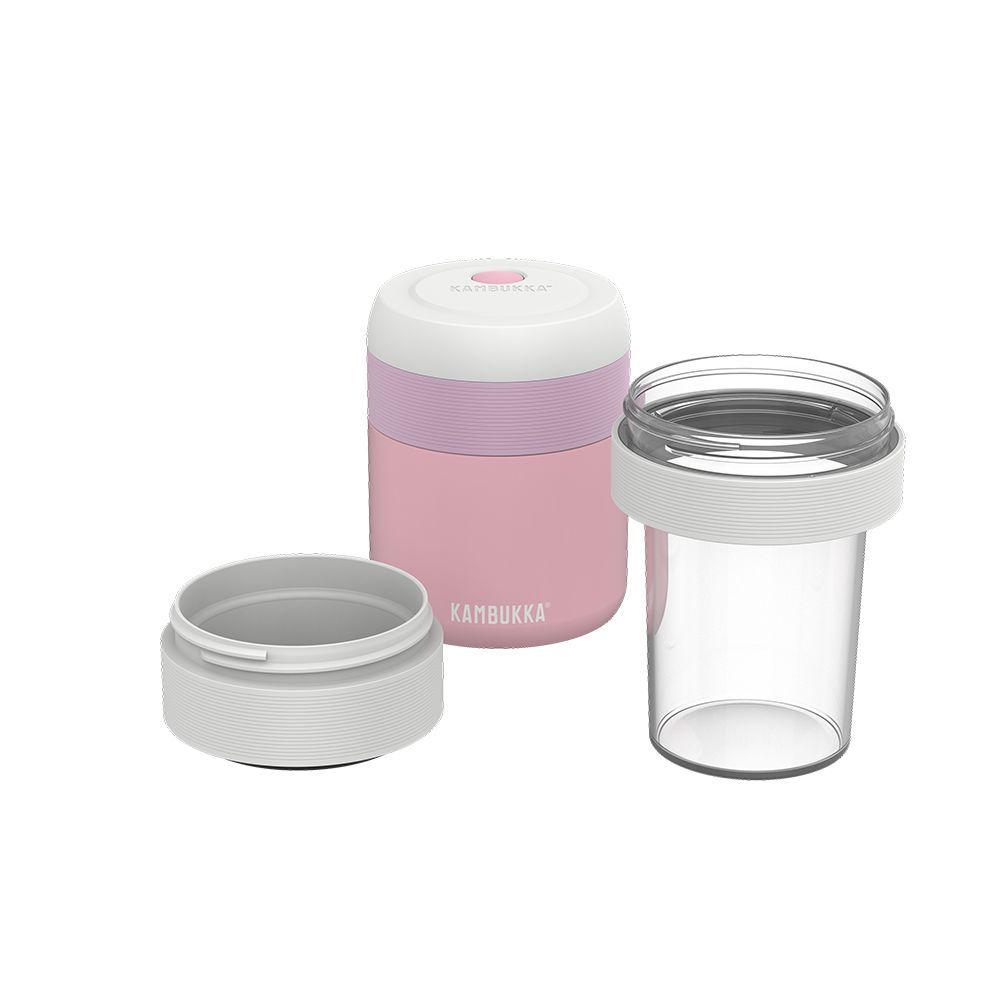 Термос для їжі Kambukka Bora вакуумний сталевий 600 мл блідо-рожевий - 11-06015