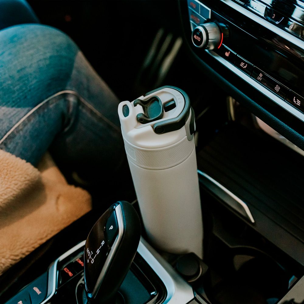 Термопляшка для води Kambukka Elton Insulated вакуумна 600 мл біла крейда - 11-03035